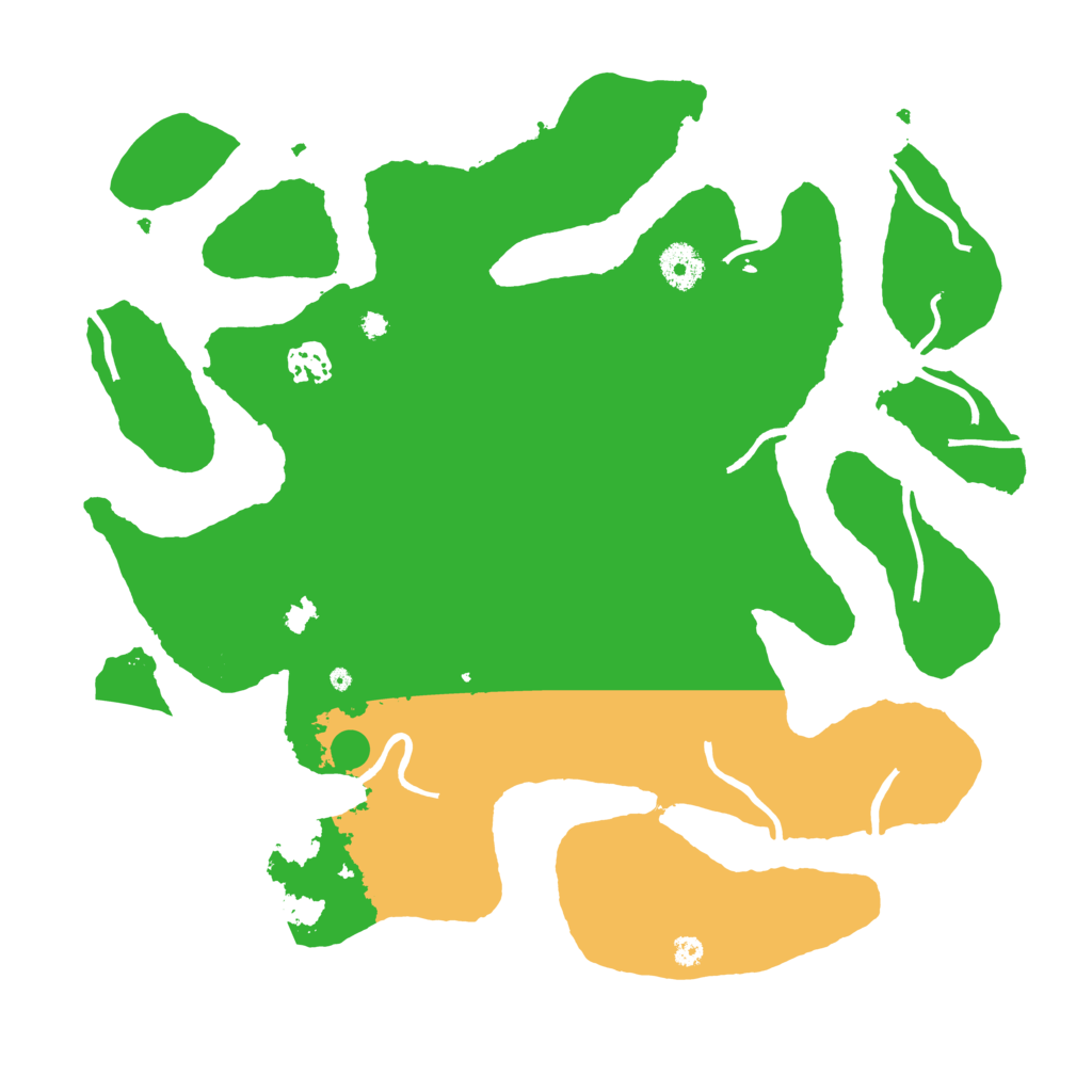 Biome Rust Map: Procedural Map, Size: 3700, Seed: 13830