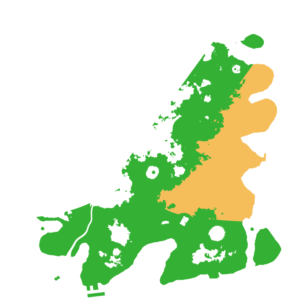 Biome Rust Map: Procedural Map, Size: 3550, Seed: 380460