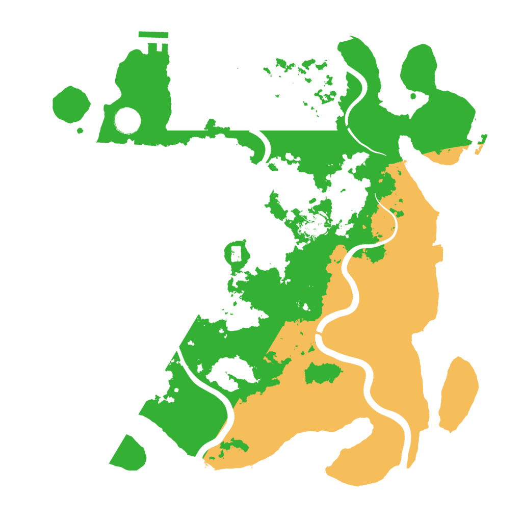 Biome Rust Map: Procedural Map, Size: 3550, Seed: 772596