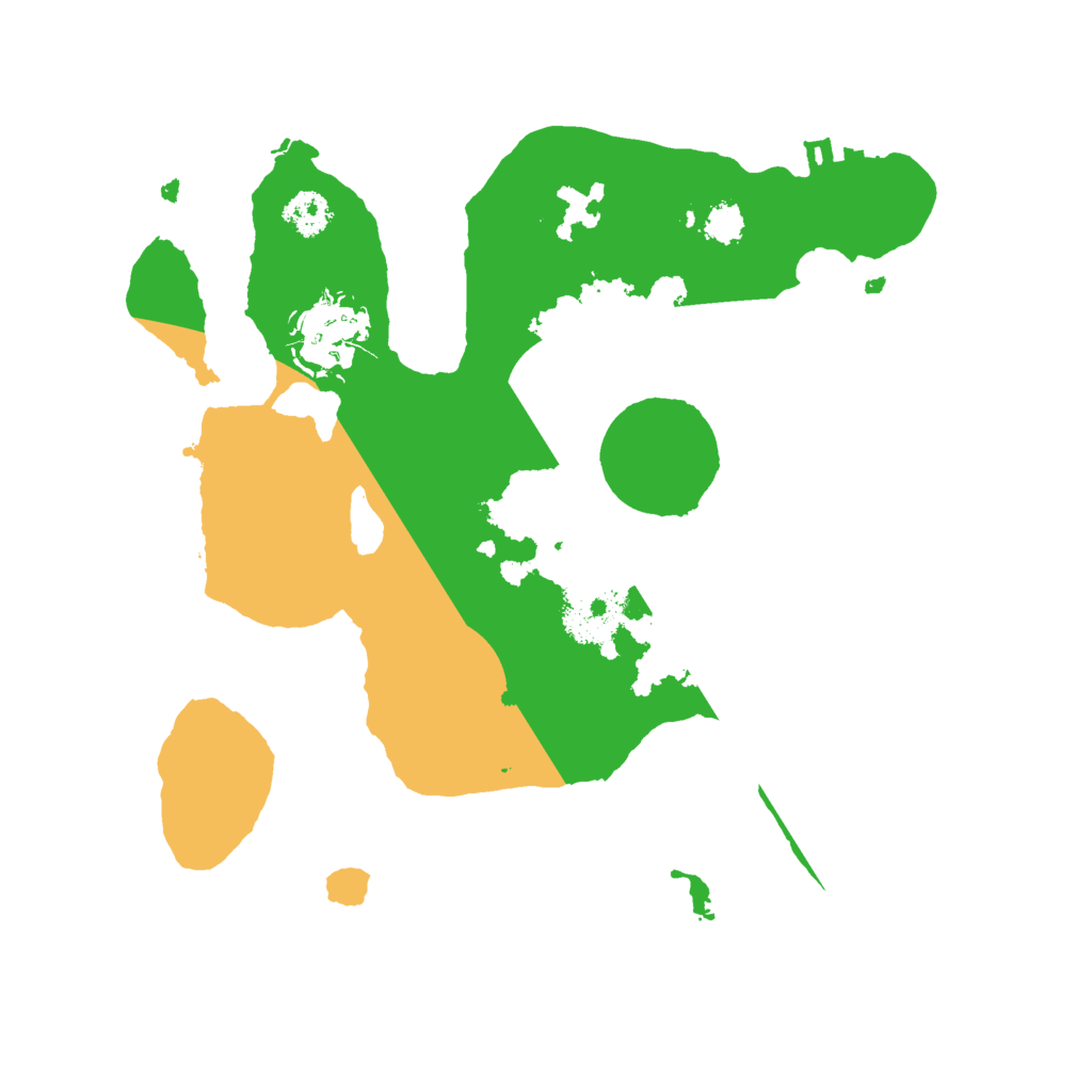 Biome Rust Map: Procedural Map, Size: 2500, Seed: 513564