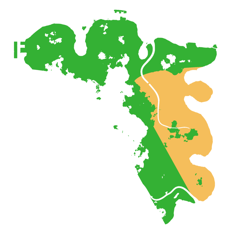 Biome Rust Map: Procedural Map, Size: 3000, Seed: 129964
