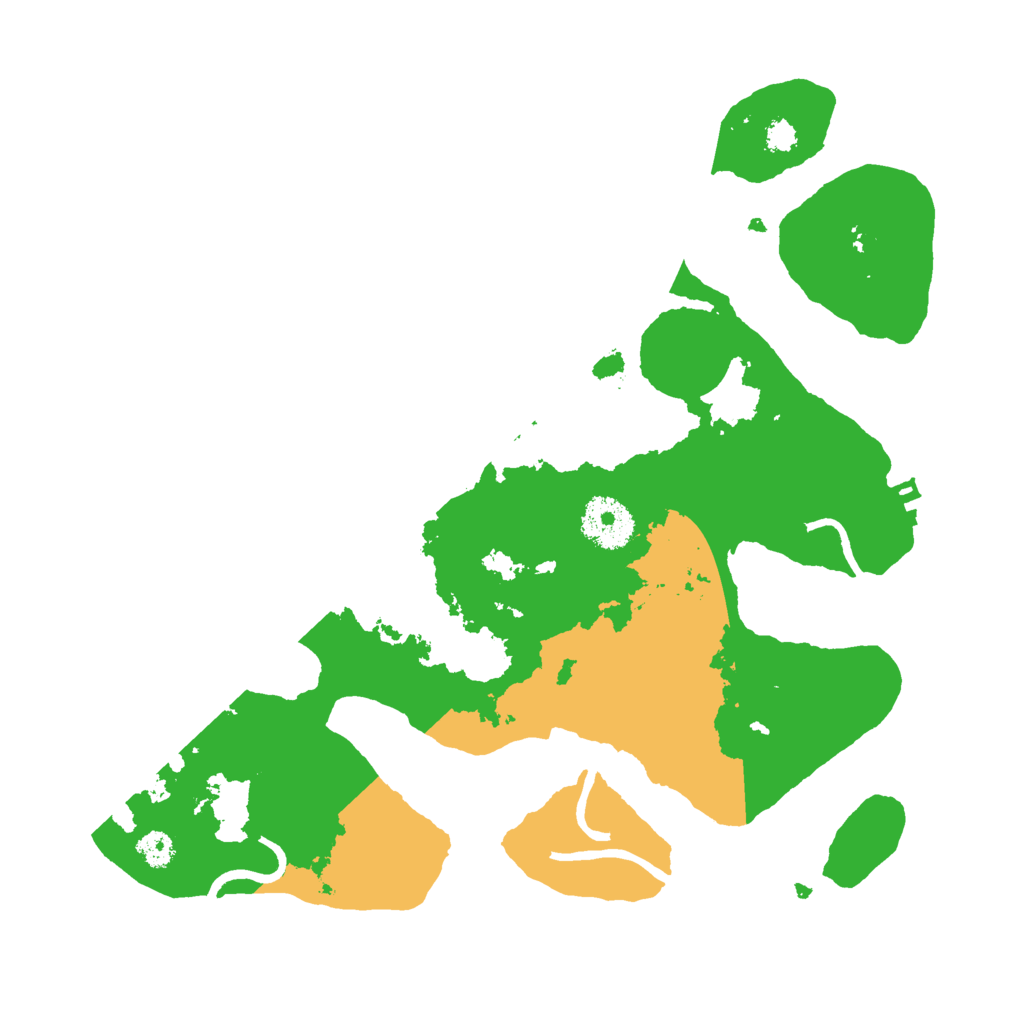 Biome Rust Map: Procedural Map, Size: 3000, Seed: 864784