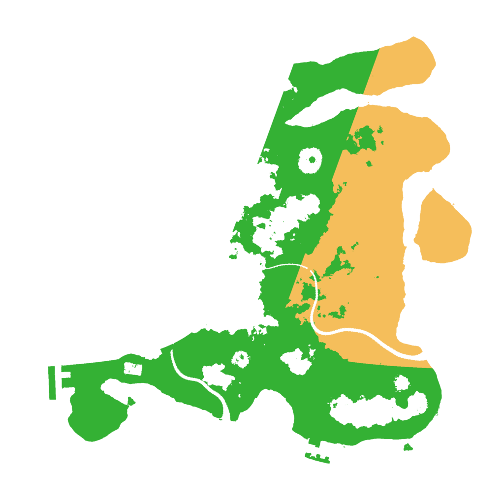 Biome Rust Map: Procedural Map, Size: 3000, Seed: 127108