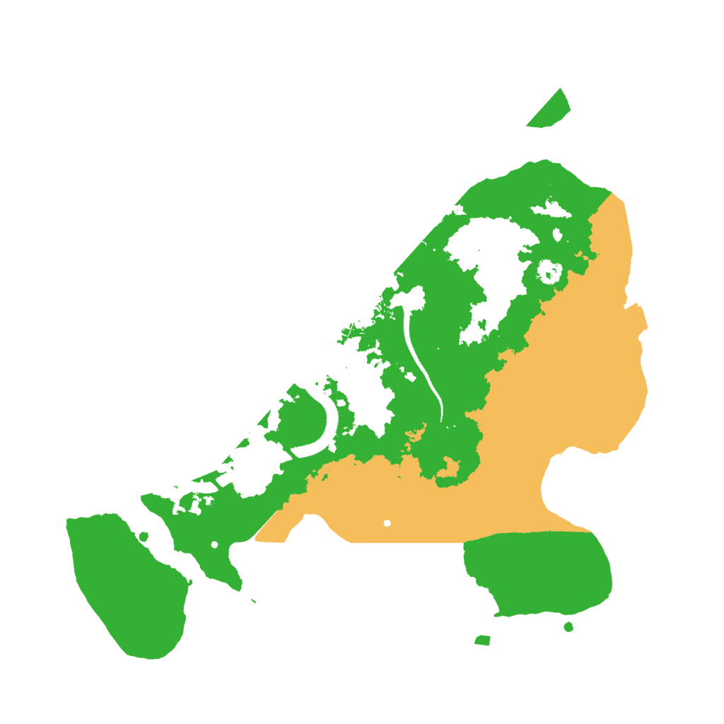 Biome Rust Map: Procedural Map, Size: 3000, Seed: 215504