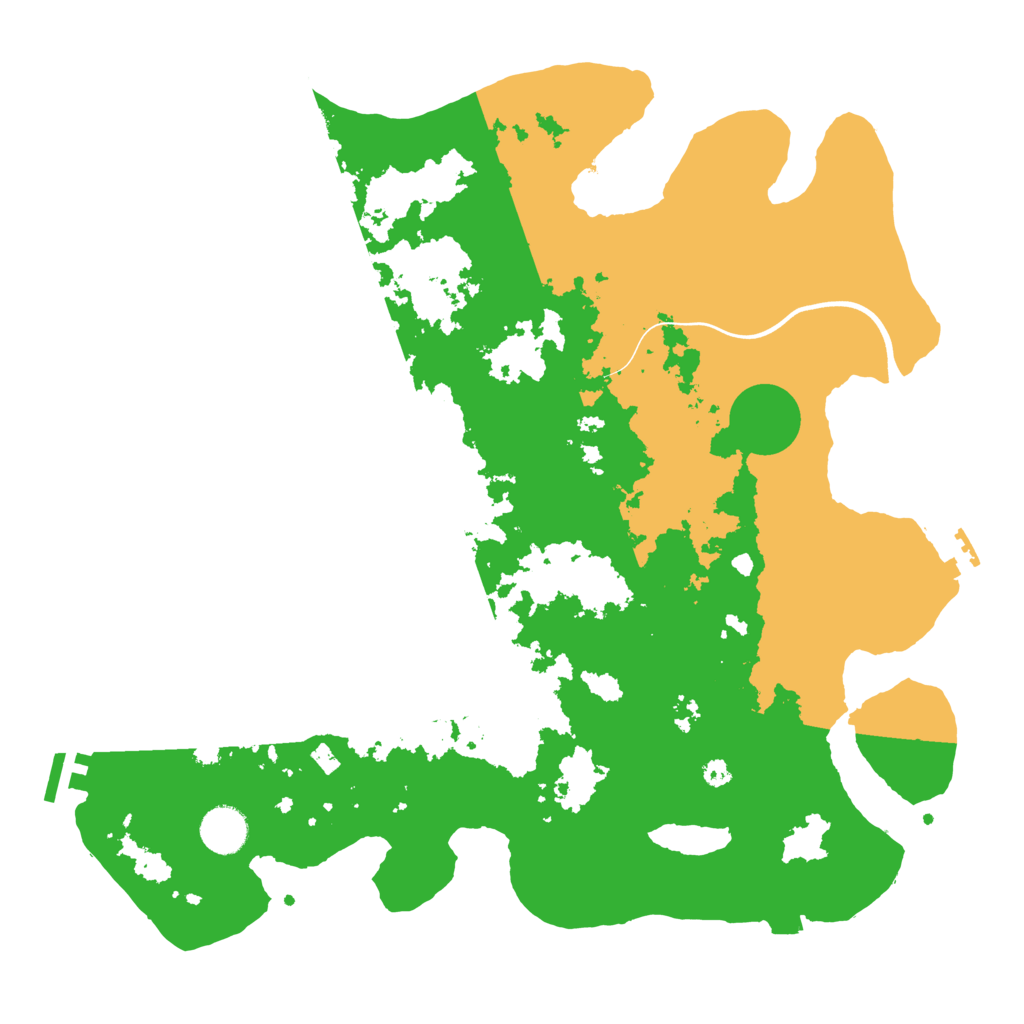 Biome Rust Map: Procedural Map, Size: 3800, Seed: 579369710