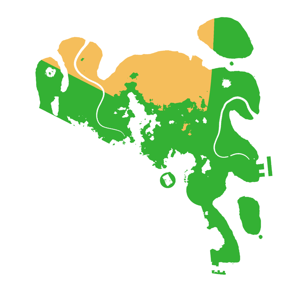 Biome Rust Map: Procedural Map, Size: 3000, Seed: 165416