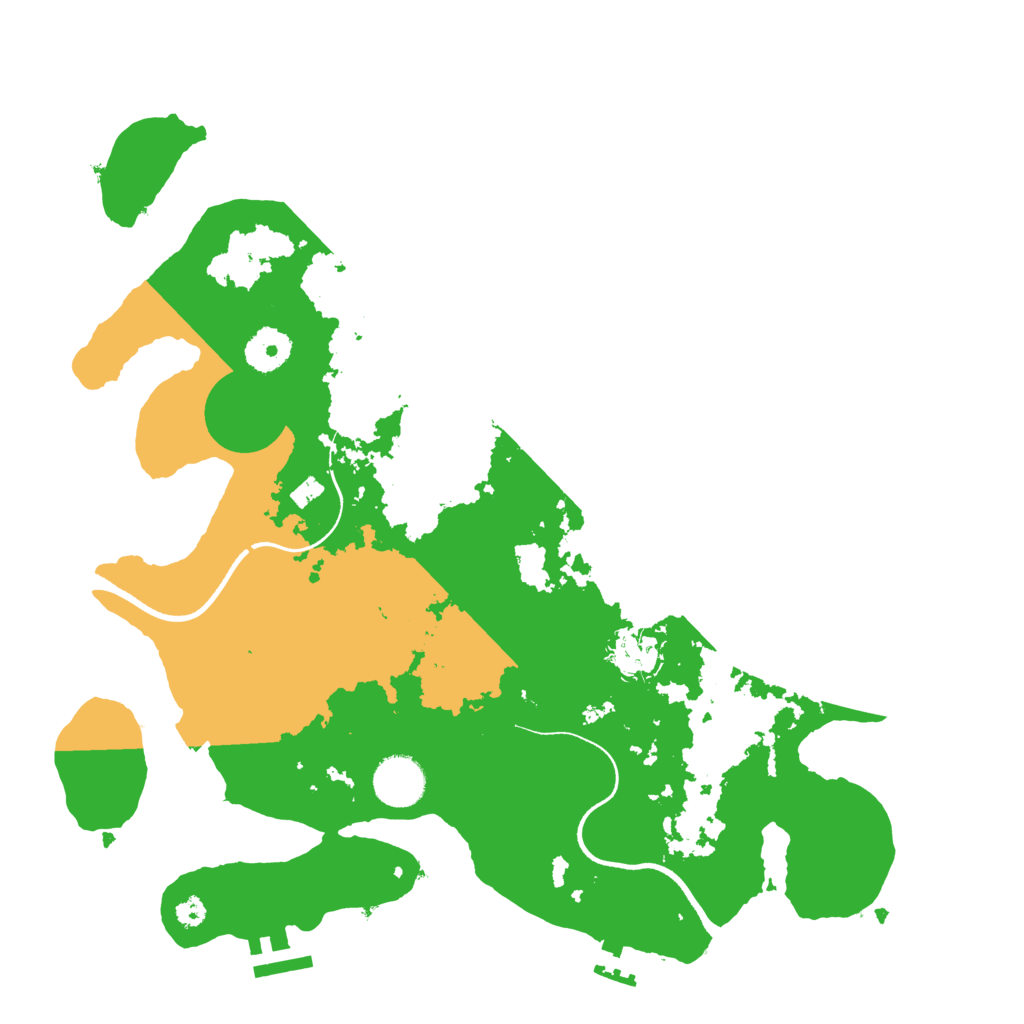 Biome Rust Map: Procedural Map, Size: 3500, Seed: 3122021