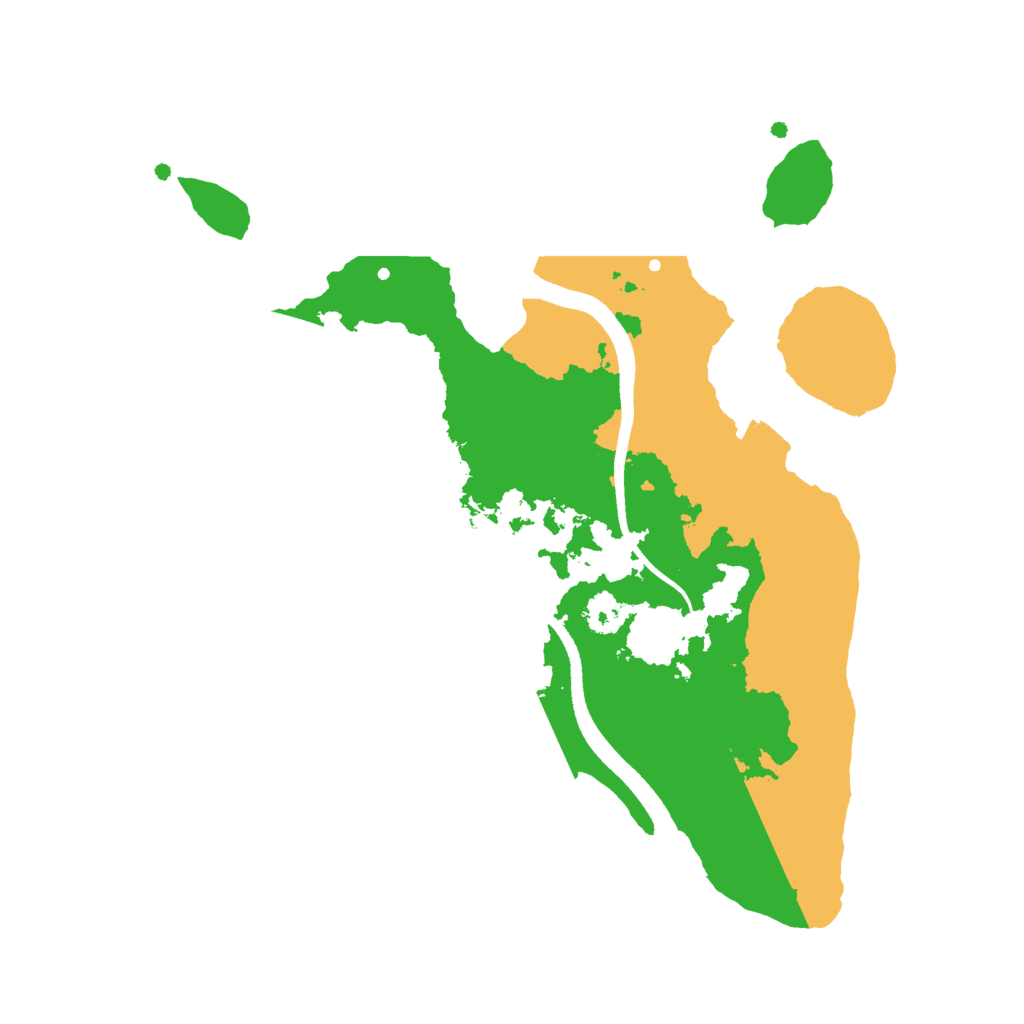 Biome Rust Map: Procedural Map, Size: 2500, Seed: 221221