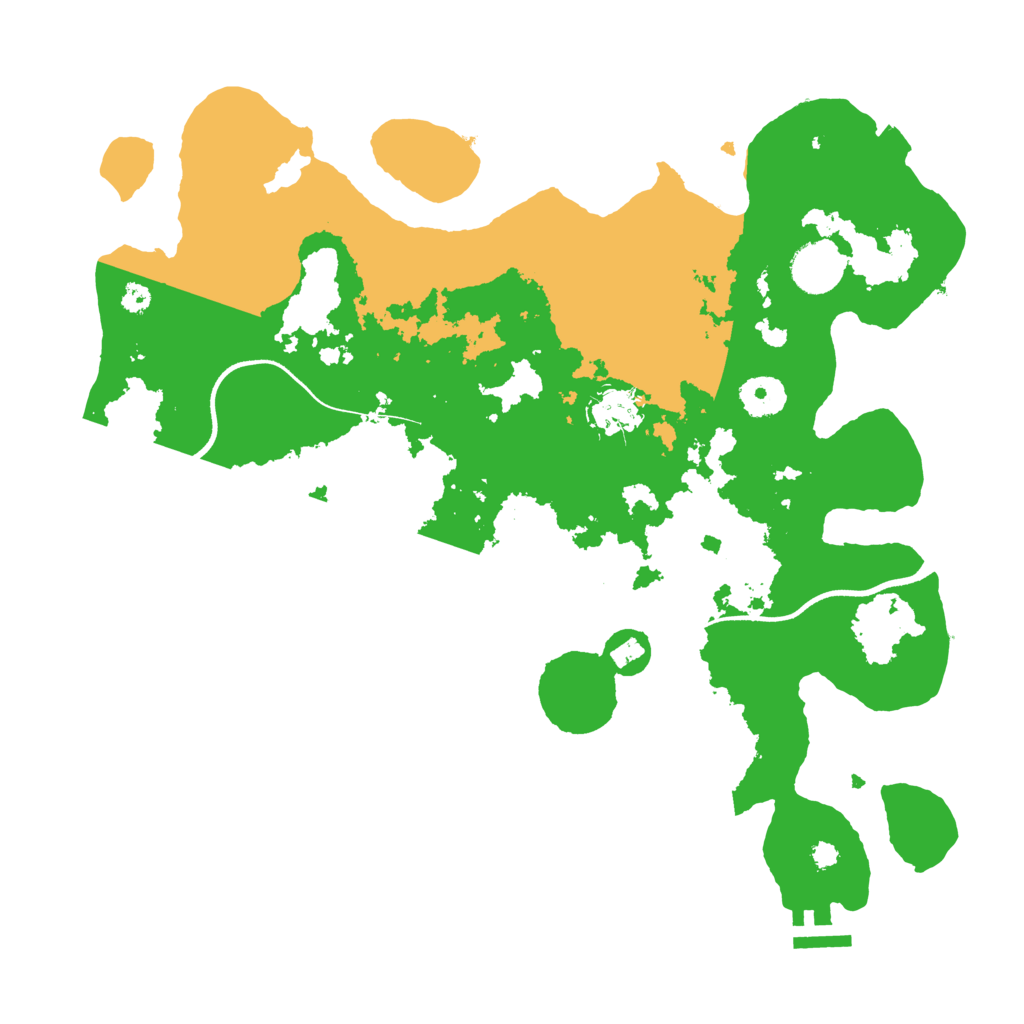 Biome Rust Map: Procedural Map, Size: 3550, Seed: 842034