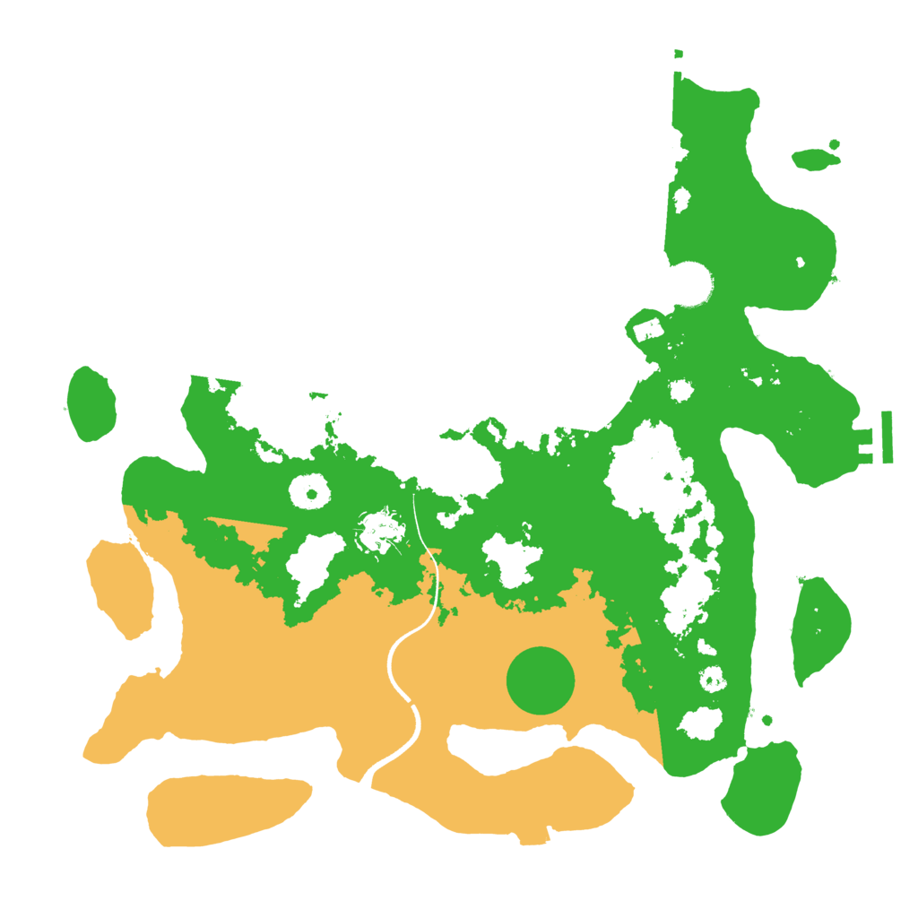 Biome Rust Map: Procedural Map, Size: 3550, Seed: 627124