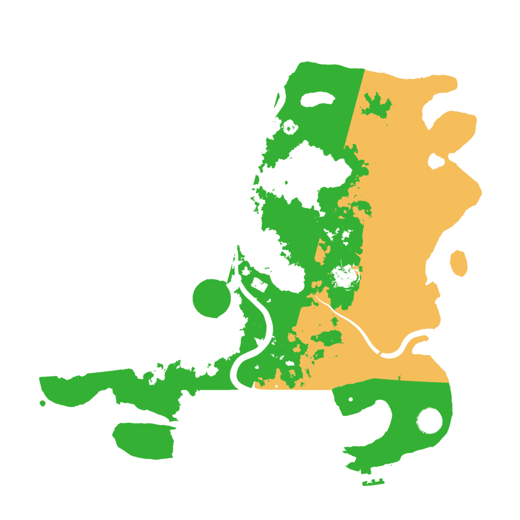 Biome Rust Map: Procedural Map, Size: 3600, Seed: 77777
