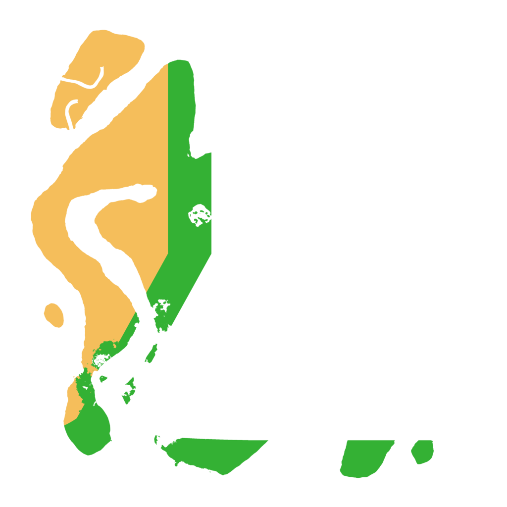 Biome Rust Map: Procedural Map, Size: 3500, Seed: 3551152