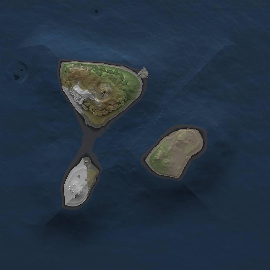 Rust Map: Procedural Map, Size: 1200, Seed: 1607202853, 4 Monuments