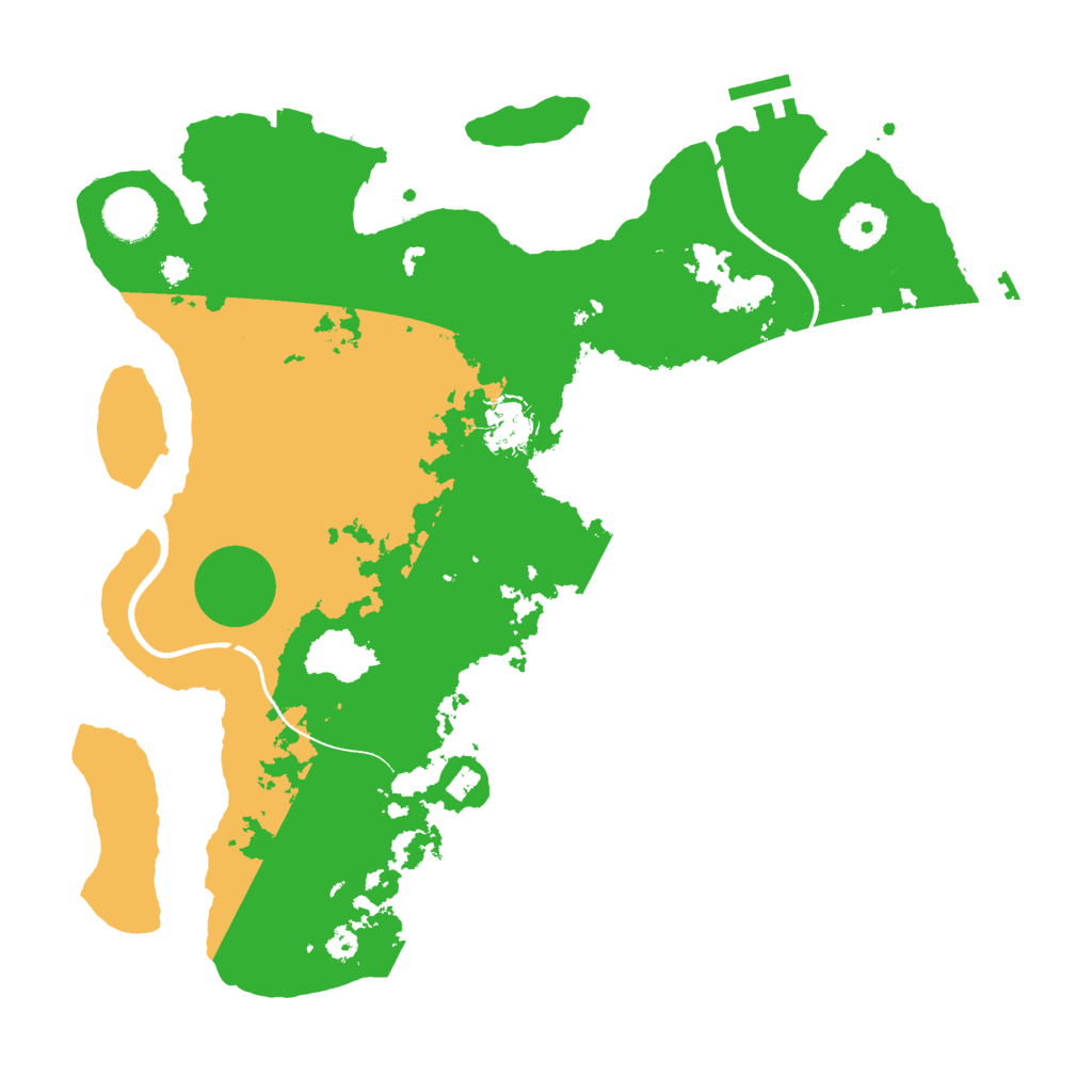Biome Rust Map: Procedural Map, Size: 3550, Seed: 908731
