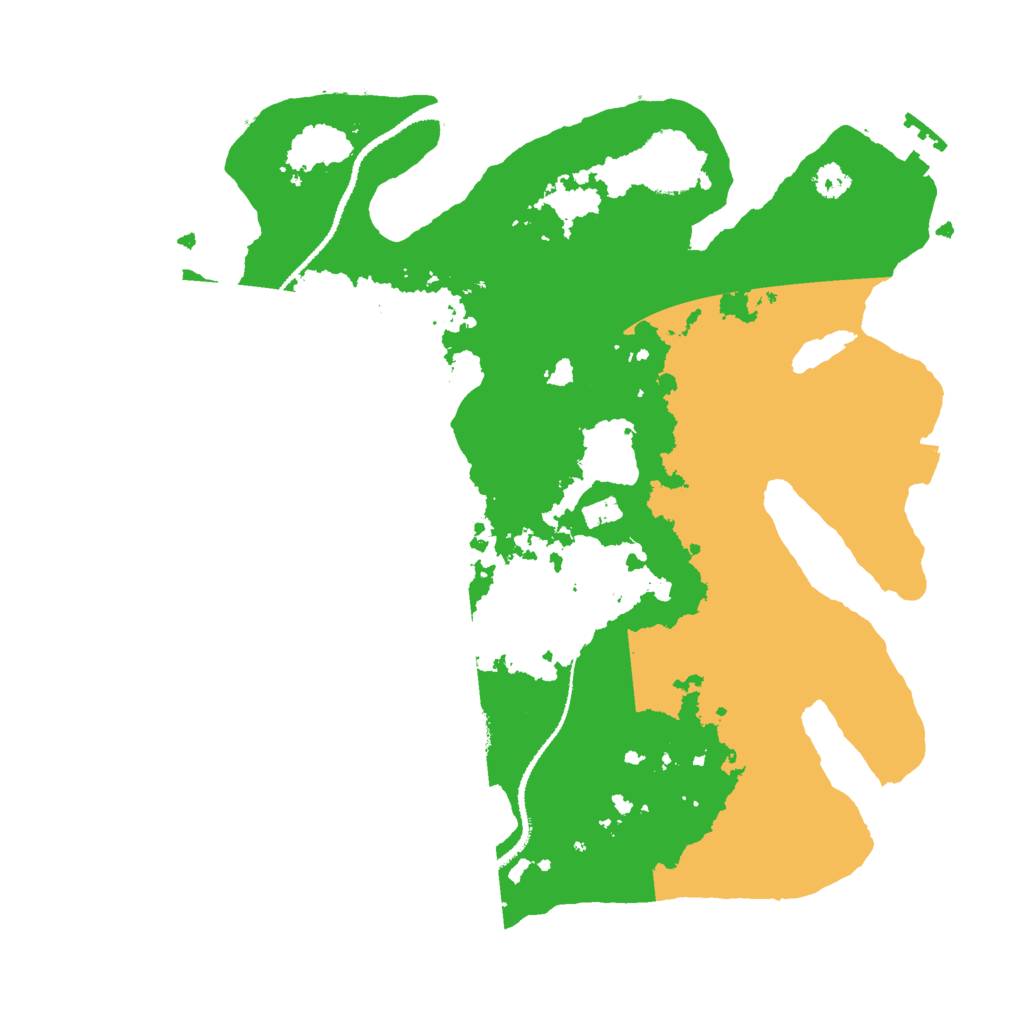 Biome Rust Map: Procedural Map, Size: 3000, Seed: 366263
