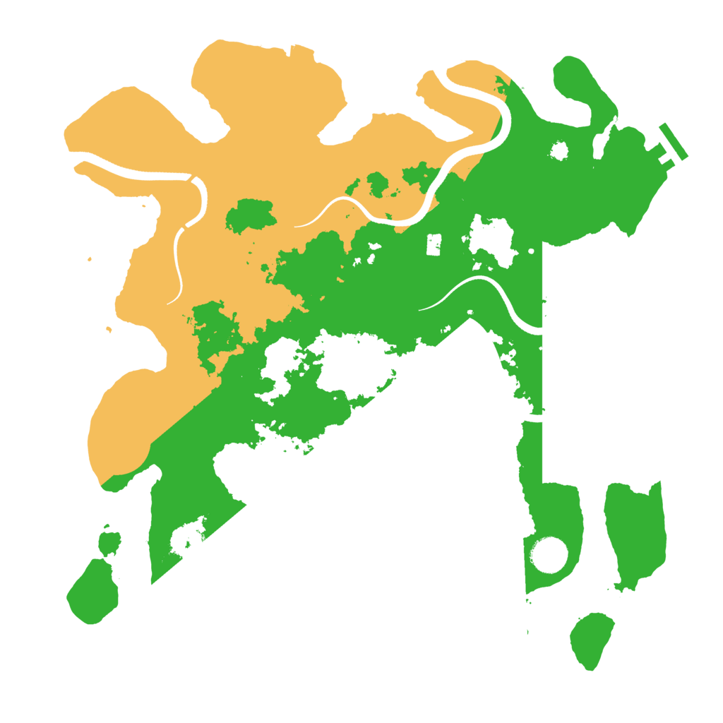 Biome Rust Map: Procedural Map, Size: 3550, Seed: 858968