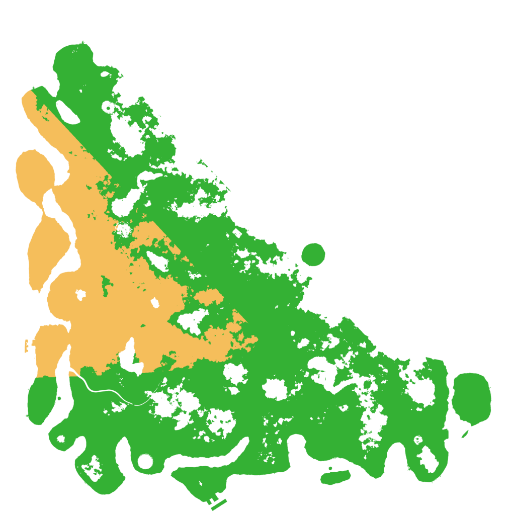Biome Rust Map: Procedural Map, Size: 6000, Seed: 85249469