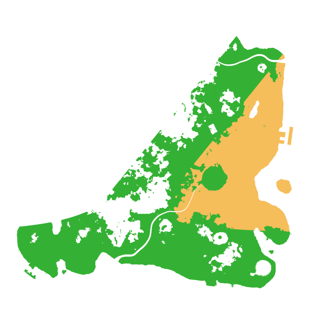 Biome Rust Map: Procedural Map, Size: 3550, Seed: 210426