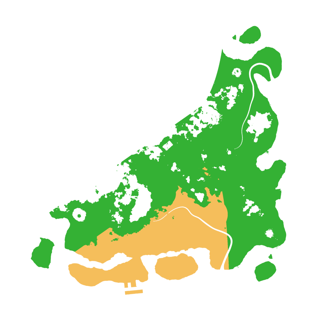 Biome Rust Map: Procedural Map, Size: 3550, Seed: 107610