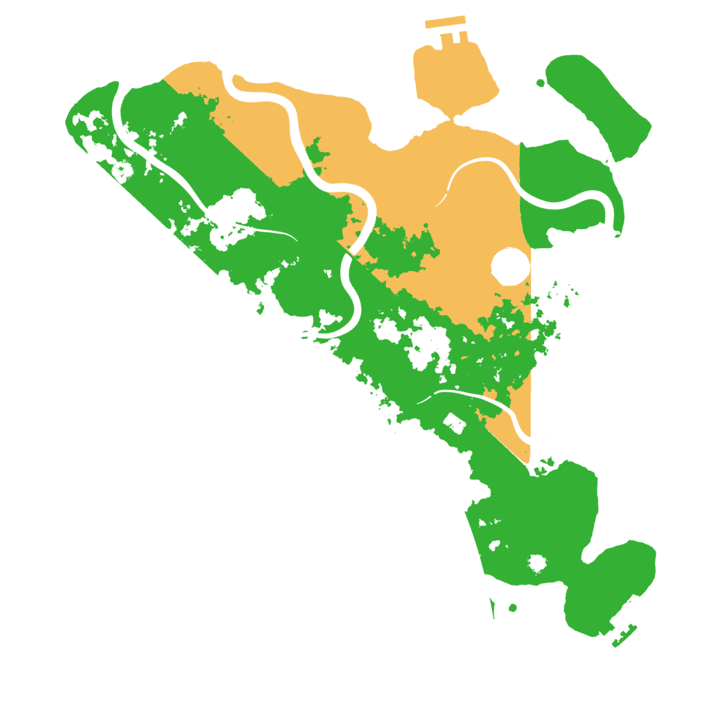 Biome Rust Map: Procedural Map, Size: 3550, Seed: 556630
