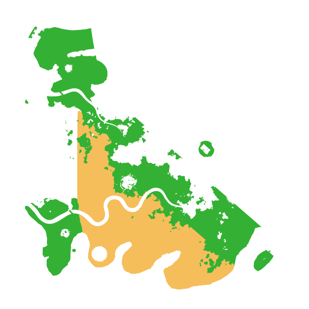 Biome Rust Map: Procedural Map, Size: 3550, Seed: 492989