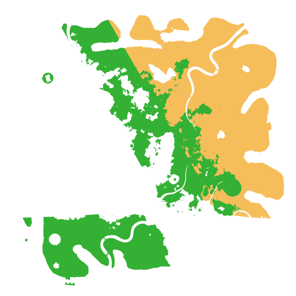 Biome Rust Map: Procedural Map, Size: 4500, Seed: 160135952