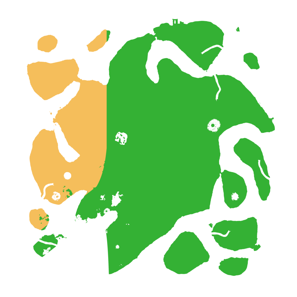 Biome Rust Map: Procedural Map, Size: 3550, Seed: 430604