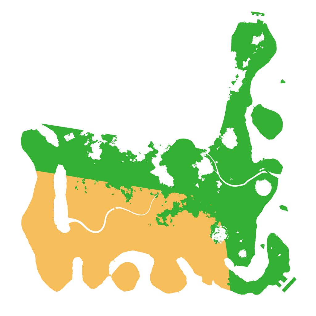 Biome Rust Map: Procedural Map, Size: 3550, Seed: 799034