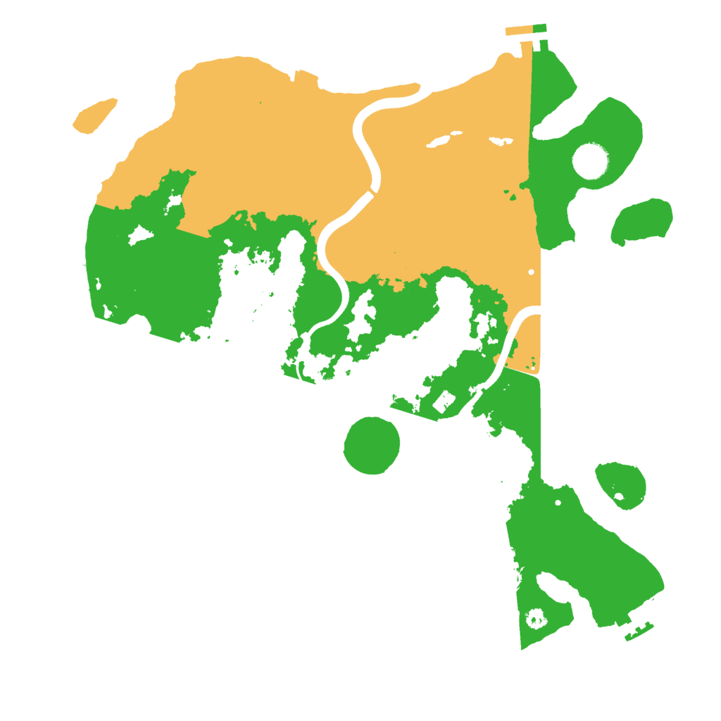 Biome Rust Map: Procedural Map, Size: 3550, Seed: 804658