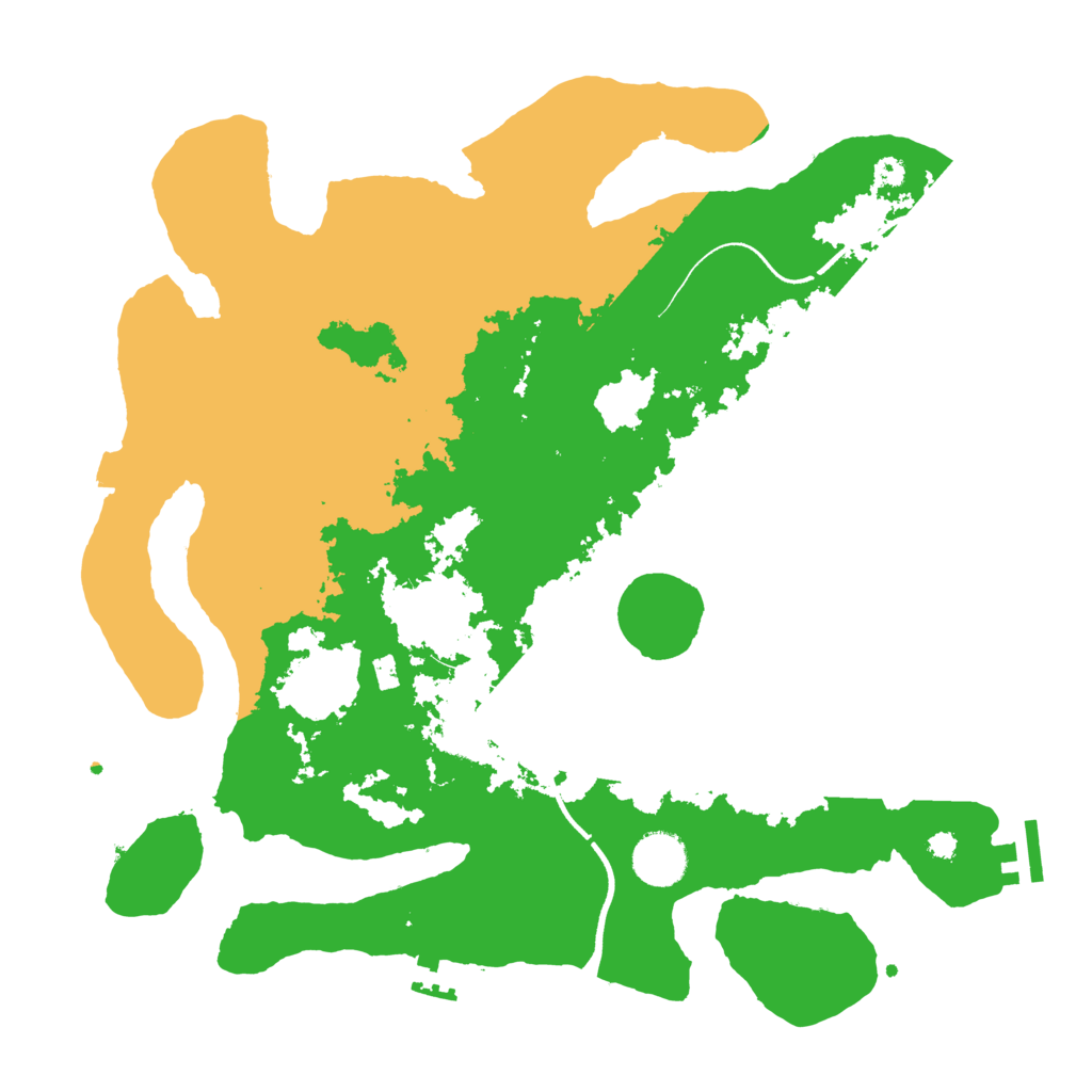 Biome Rust Map: Procedural Map, Size: 3550, Seed: 80627