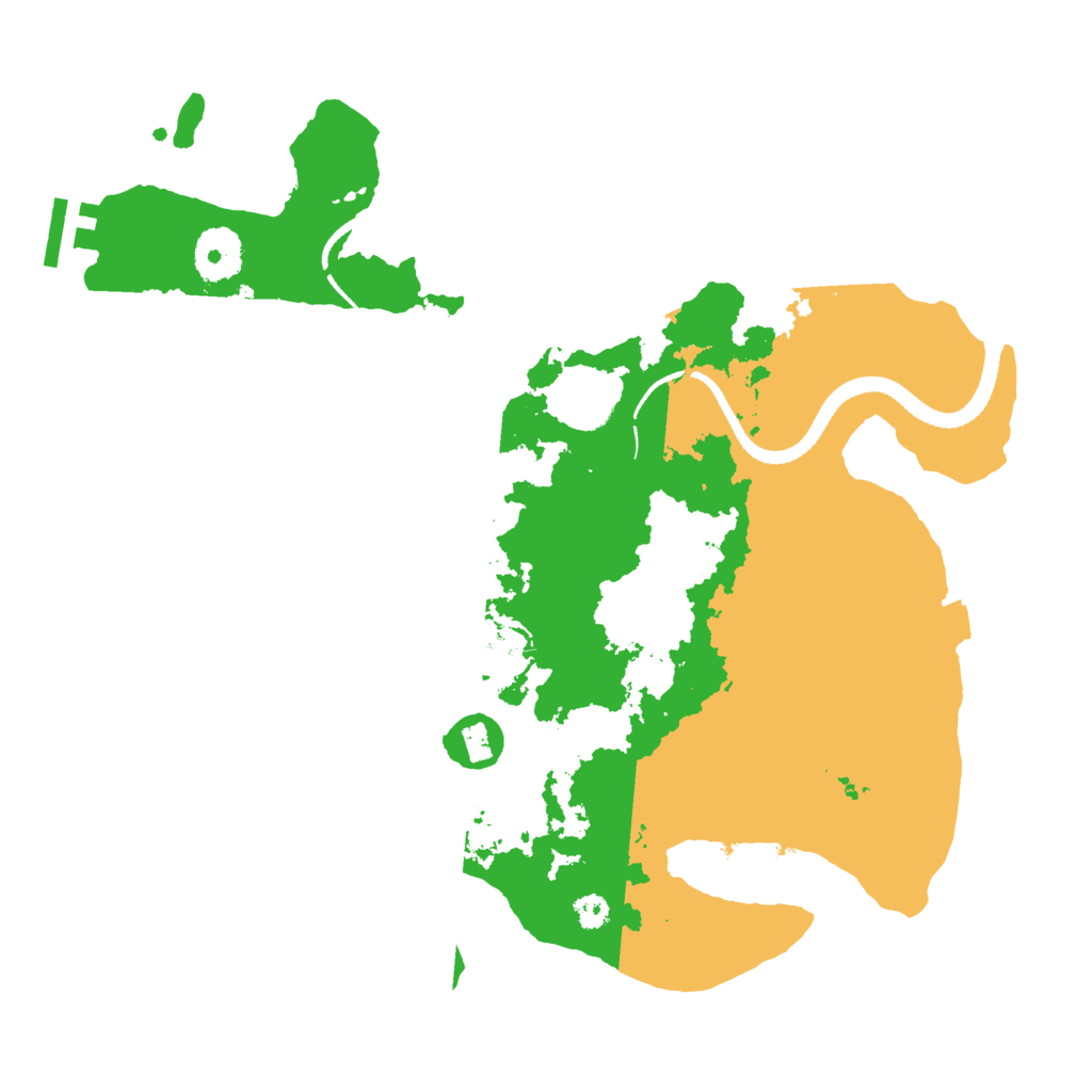 Biome Rust Map: Procedural Map, Size: 3200, Seed: 59357331