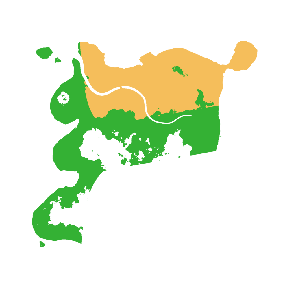 Biome Rust Map: Procedural Map, Size: 2500, Seed: 8869348