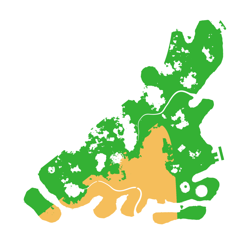 Biome Rust Map: Procedural Map, Size: 3550, Seed: 305413