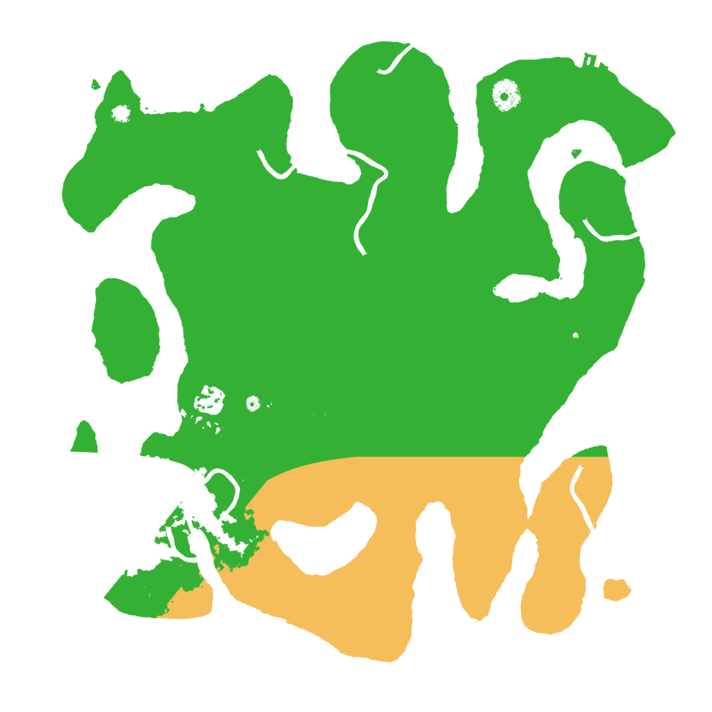 Biome Rust Map: Procedural Map, Size: 3600, Seed: 96