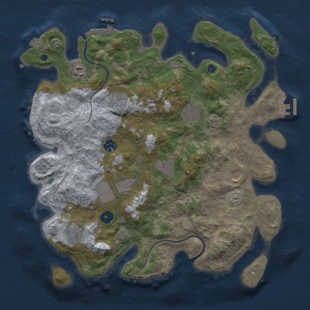 Rust Map: Procedural Map, Size: 3750, Seed: 31122021, 15 Monuments