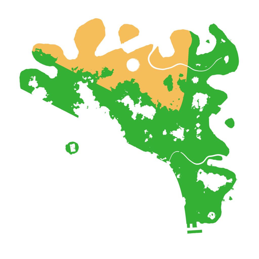 Biome Rust Map: Procedural Map, Size: 3550, Seed: 919227