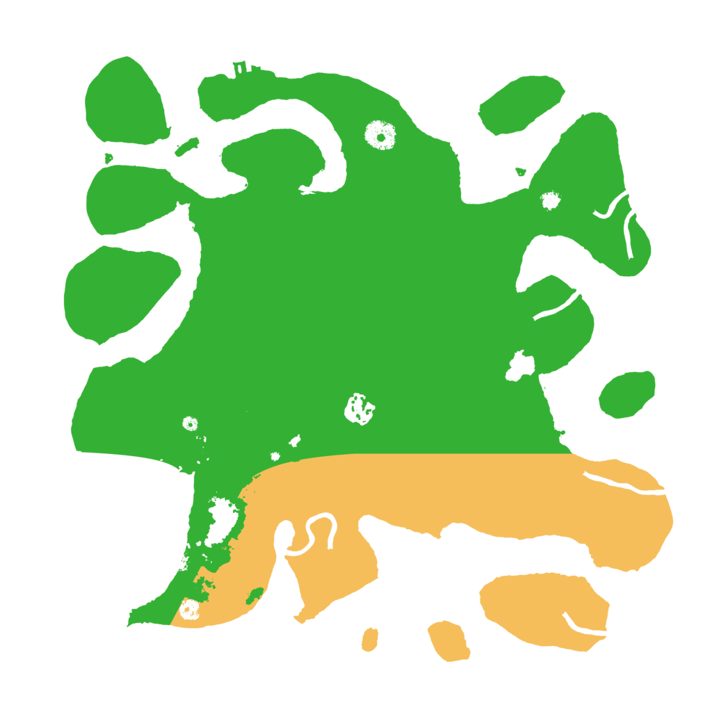 Biome Rust Map: Procedural Map, Size: 3550, Seed: 143555