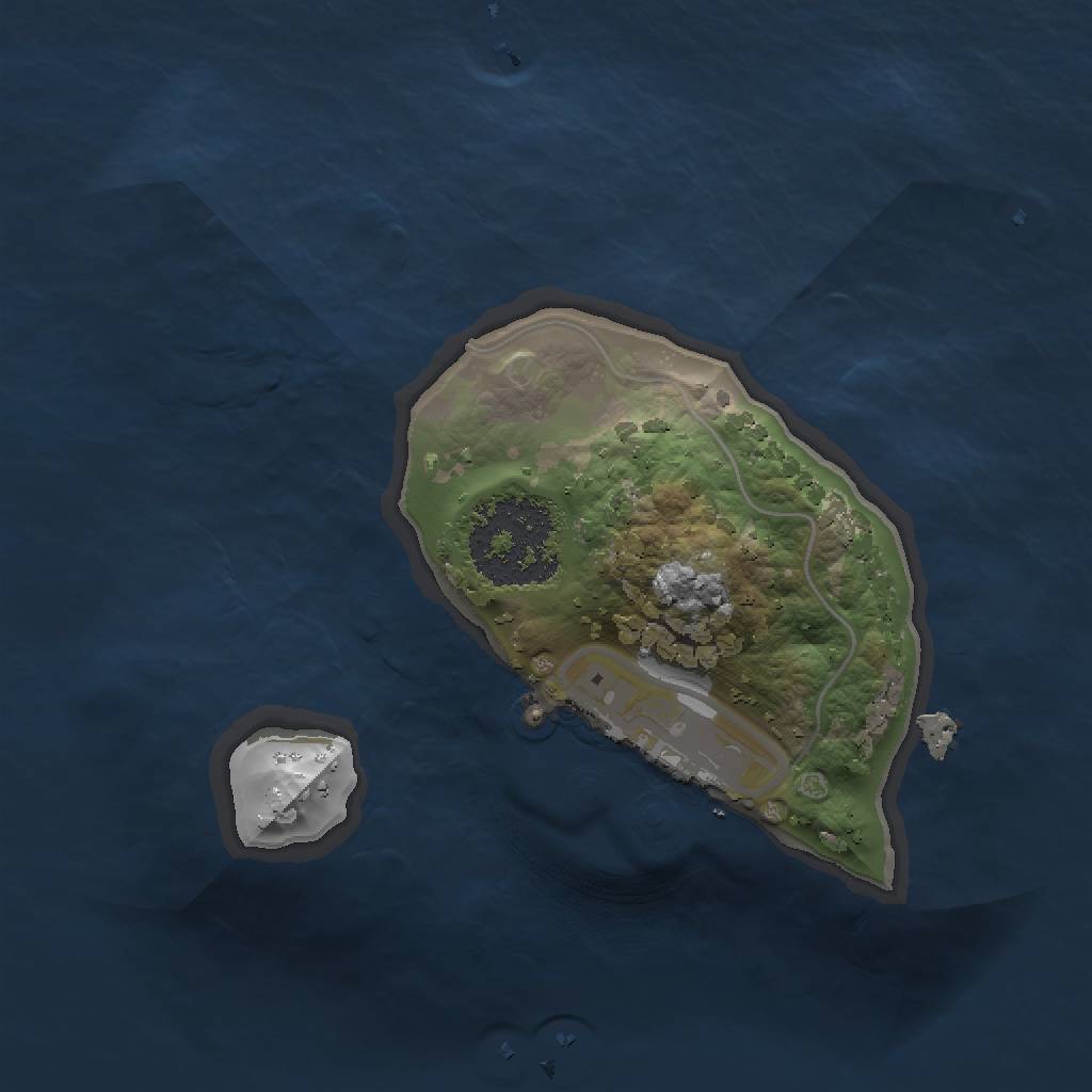 Rust Map: Procedural Map, Size: 1250, Seed: 1012, 5 Monuments