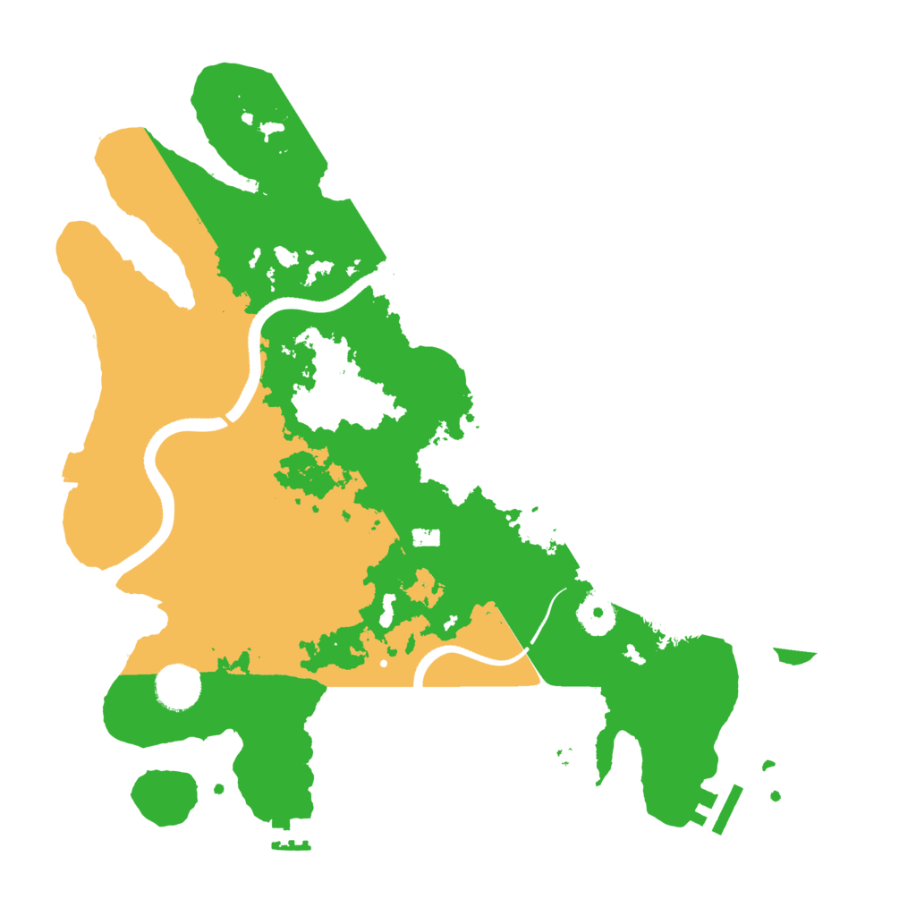 Biome Rust Map: Procedural Map, Size: 3550, Seed: 348806