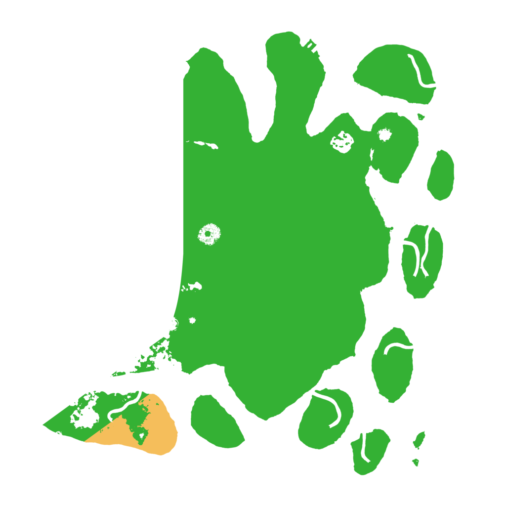 Biome Rust Map: Procedural Map, Size: 3550, Seed: 552643