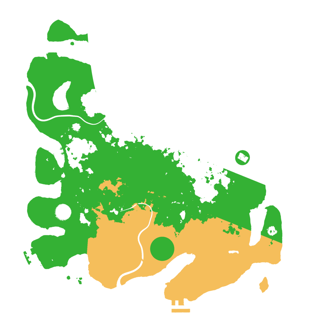 Biome Rust Map: Procedural Map, Size: 3500, Seed: 606016211