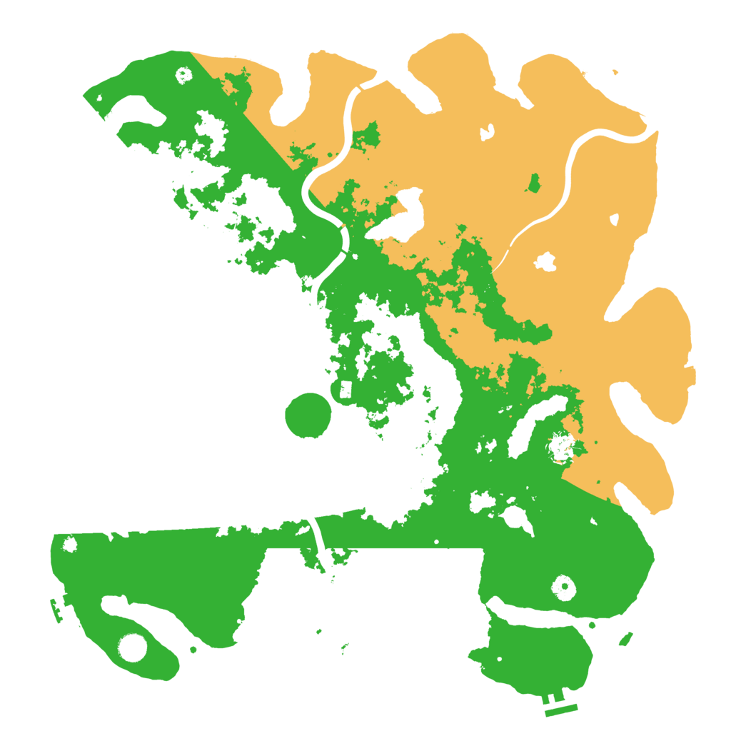 Biome Rust Map: Procedural Map, Size: 4500, Seed: 343054134