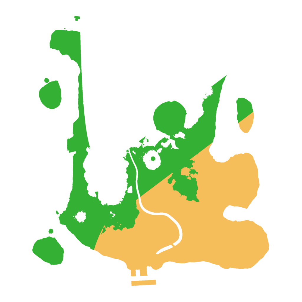 Biome Rust Map: Procedural Map, Size: 2500, Seed: 2146487305