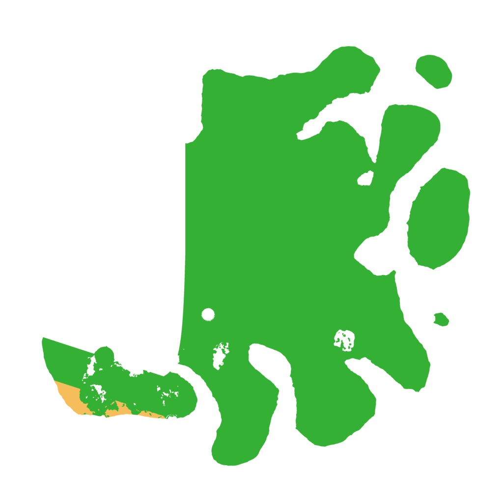 Biome Rust Map: Barren, Size: 3500, Seed: 8376072