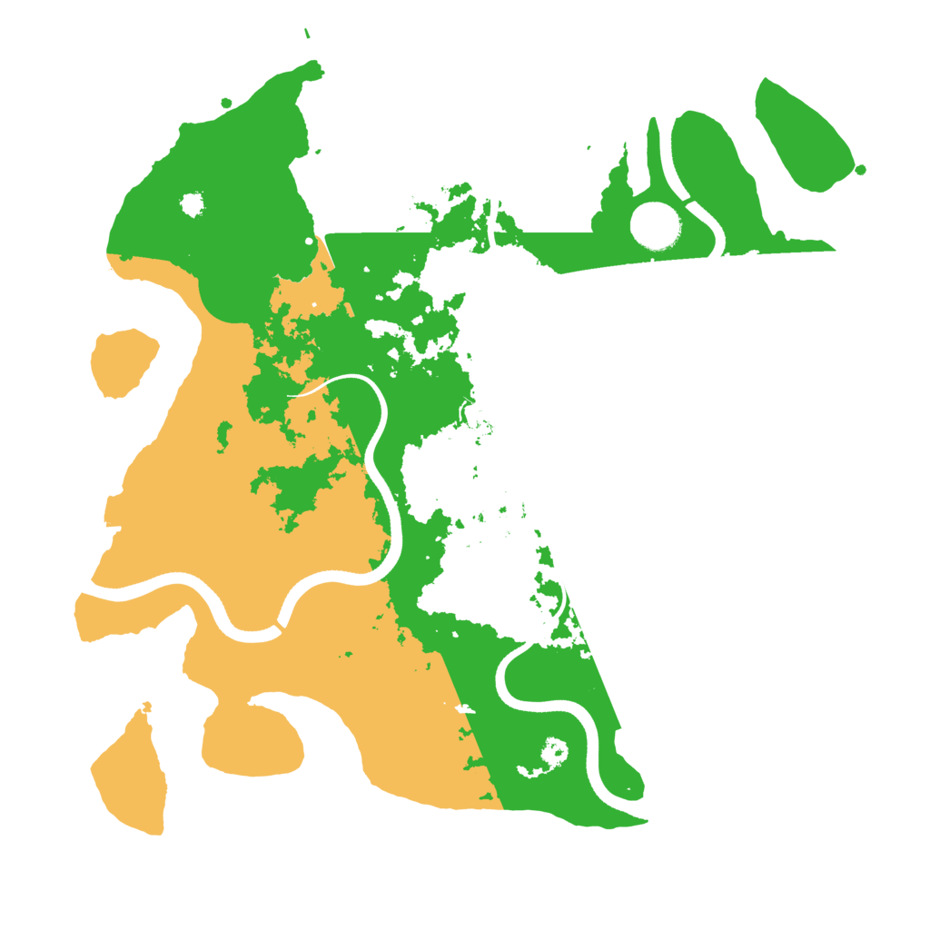 Biome Rust Map: Procedural Map, Size: 3500, Seed: 2312154