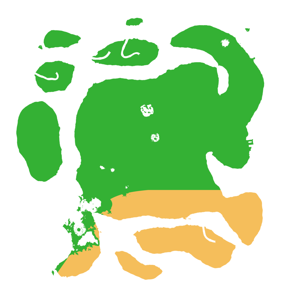 Biome Rust Map: Procedural Map, Size: 3500, Seed: 2135678832