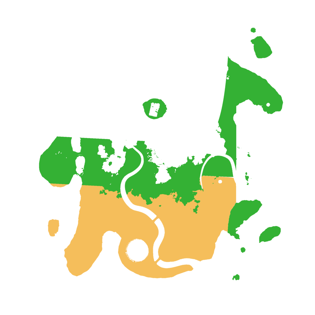 Biome Rust Map: Procedural Map, Size: 2500, Seed: 122261176