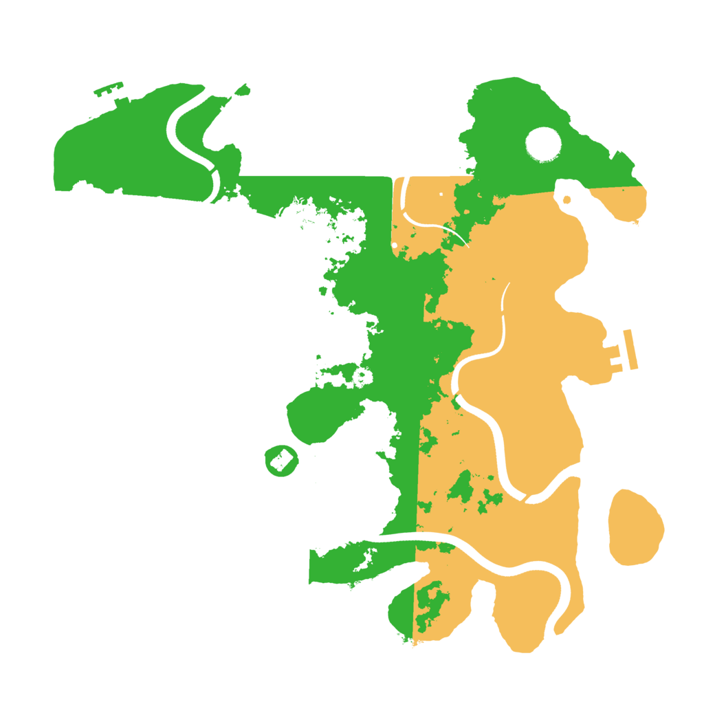 Biome Rust Map: Procedural Map, Size: 3550, Seed: 699041