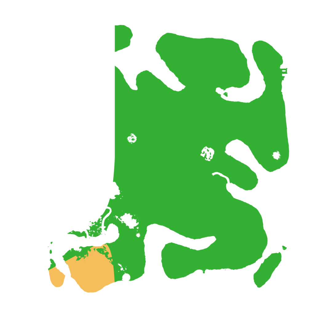 Biome Rust Map: Procedural Map, Size: 3500, Seed: 4675272