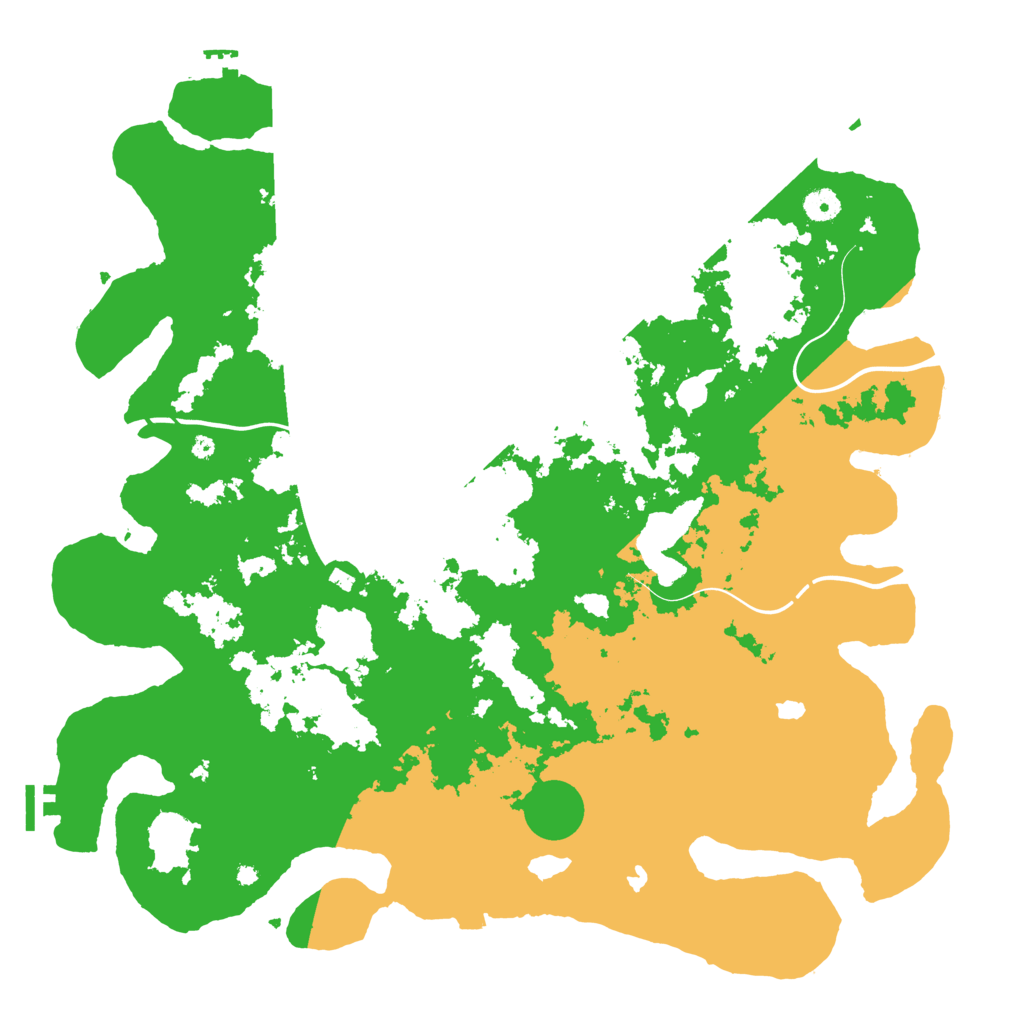 Biome Rust Map: Procedural Map, Size: 4500, Seed: 192115118